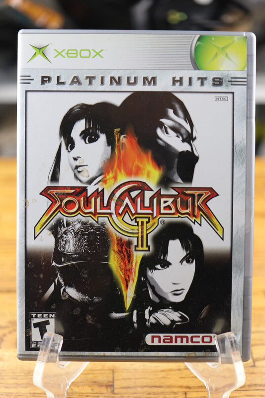 Platinum Hits Soul Calibur II / Complete w Manual for XBOX Console System Tested