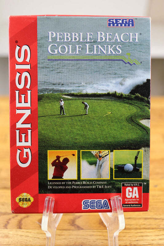 Pebble Beach Golf Links - For Sega Genesis Console Complete and Tested
