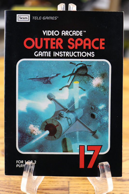 Video Arcade Outer Space 17 Game Instruction Manual ONLY no game See pic