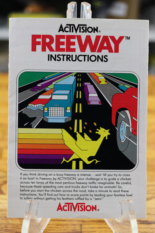 Activision Freeway Game Instruction Manual ONLY no game See pic
