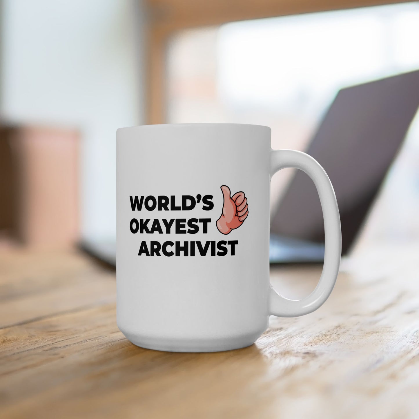 Taglines Gift Co. - World's Okayest Archivist 11 oz Coffee Mug