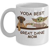 Yoda Best Great Dane Mom - Novelty Gift Mugs for Dog Lovers