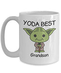 Yoda Best Grandson - Novelty Gift Mugs for 11oz Funny Coffee Mug