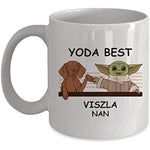 Yoda Best Viszla Papa - Novelty Gift Mugs for Dog Lovers