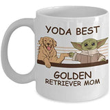 Yoda Best Golden Retriever Mom - Novelty Gift Mugs for Dog Lovers
