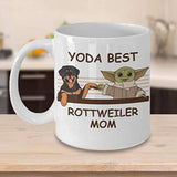 Yoda Best Rottweiler Mom - Novelty Gift Mugs for Dog Lovers