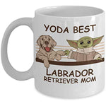 Yoda Best Labrador Mom - Novelty Gift Mugs for Dog Lovers