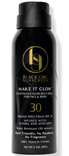 Black Girl Sunscreen Make It Glow Sunscreen Spray - SPF 30 - 3oz