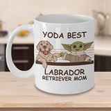 Yoda Best Labrador Mom - Novelty Gift Mugs for Dog Lovers
