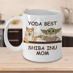 Yoda Best Shiba Inu Mom - Novelty Gift Mugs for Dog Lovers
