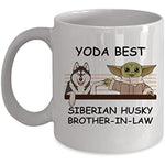 Yoda Best Siberian Husky Papa - Novelty Gift Mugs for Dog Lovers