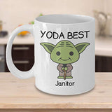 Yoda Best Janitor Profession - 11oz Novelty Coffee Mug