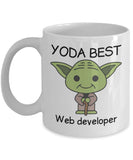 Yoda Best Web Developer Profession - 11oz Novelty Coffee Mug