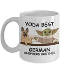 Yoda Best German Sheperd Brother - Novelty Gift Mugs for Dog Lovers