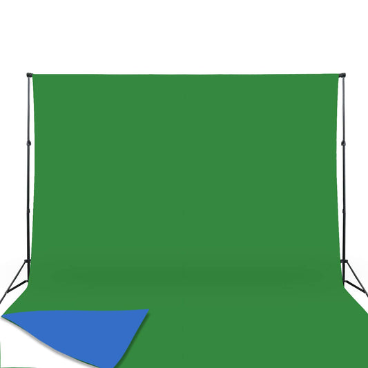 6X9 ft Background Muslin Backdrop, Photo Studio, Collapsible High Density Screen