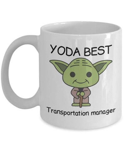 Yoda Best Transportation Manager Profession - 11oz Novelty Coffee Mug