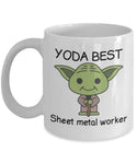 Yoda Best Sheet Metal Worker Profession - 11oz Novelty Coffee Mug
