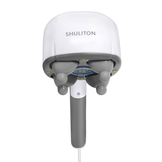 Four Heads Massager, Back Massager, Neck Massager,Negative ion Assisted Massage, Large Area Massage. ABS Silicone Massage Head, Hand held Back Massager, Suitable for Full Body Massage