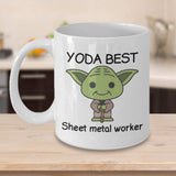 Yoda Best Sheet Metal Worker Profession - 11oz Novelty Coffee Mug