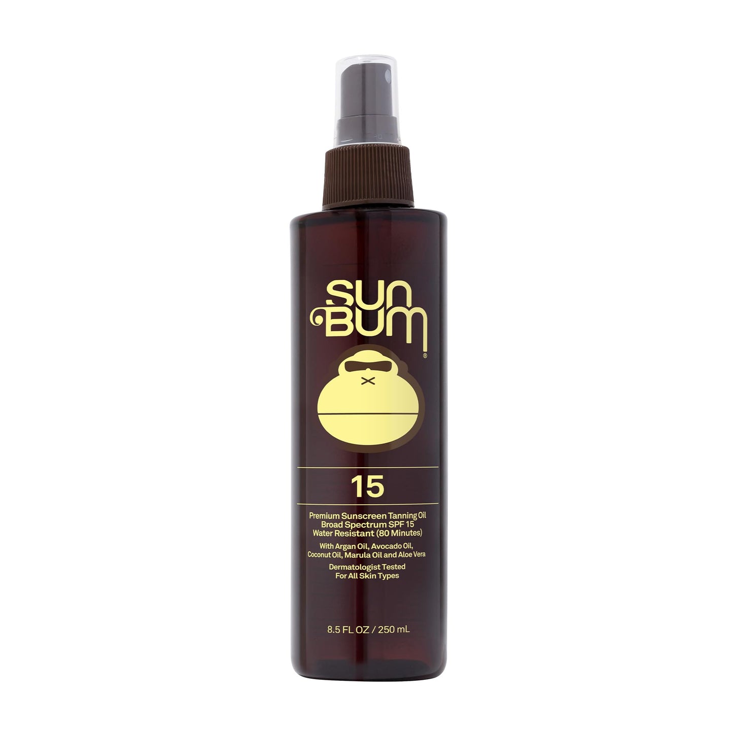 Sun Bum SPF 15 Moisturizing Tanning Oil | Vegan and Hawaii 104 Reef Act Compliant (Octinoxate & Oxybenzone Free) Broad Spectrum Moisturizing UVA/UVB Sunscreen Tanning Oil | 8.5 oz