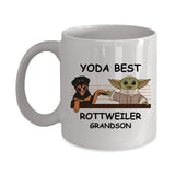 Yoda Best Rottweiler Papa - Novelty Gift Mugs for Dog Lovers