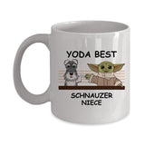 Yoda Best Schnauzer Papa - Novelty Gift Mugs for Dog Lovers