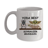 Yoda Best Schnauzer Papa - Novelty Gift Mugs for Dog Lovers