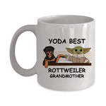 Yoda Best Rottweiler Papa - Novelty Gift Mugs for Dog Lovers