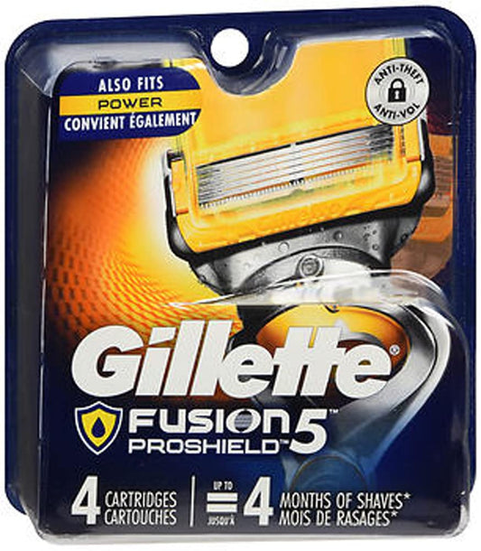 Gillette Pro Glide Shield Men's Razor Blade Refill Cartridges, 4 Ct