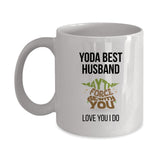 Yoda Best White Novelty Gift Mugs for Star Wars Lovers - Birthday Present, Anniversary, Valentines, Special Occasion, Family, Christmas -11oz Coffee Mug