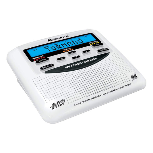 Midland, MROWR120B, WR120B Weather Alert, 1, White