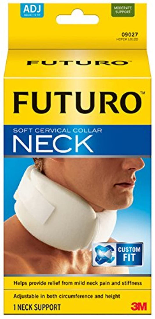 FUTURO Soft Cervical Collar, Adjustable, White