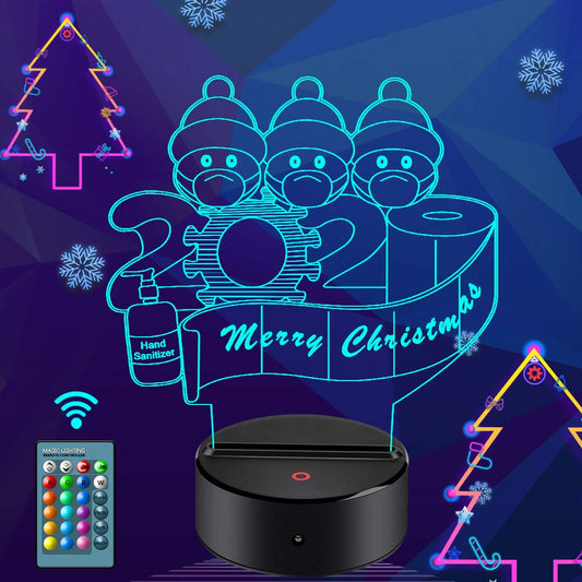 2022 Christmas 3D Acrylic Night Light
