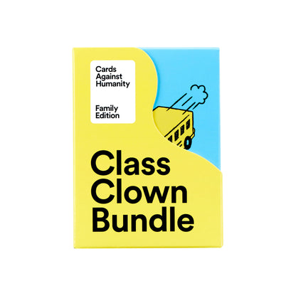 Cards Against Humanity Family Edition: Class Clown Bundle • 3 Themed Packs + 30 Blank Cards for Your Dumb Inside Jokes