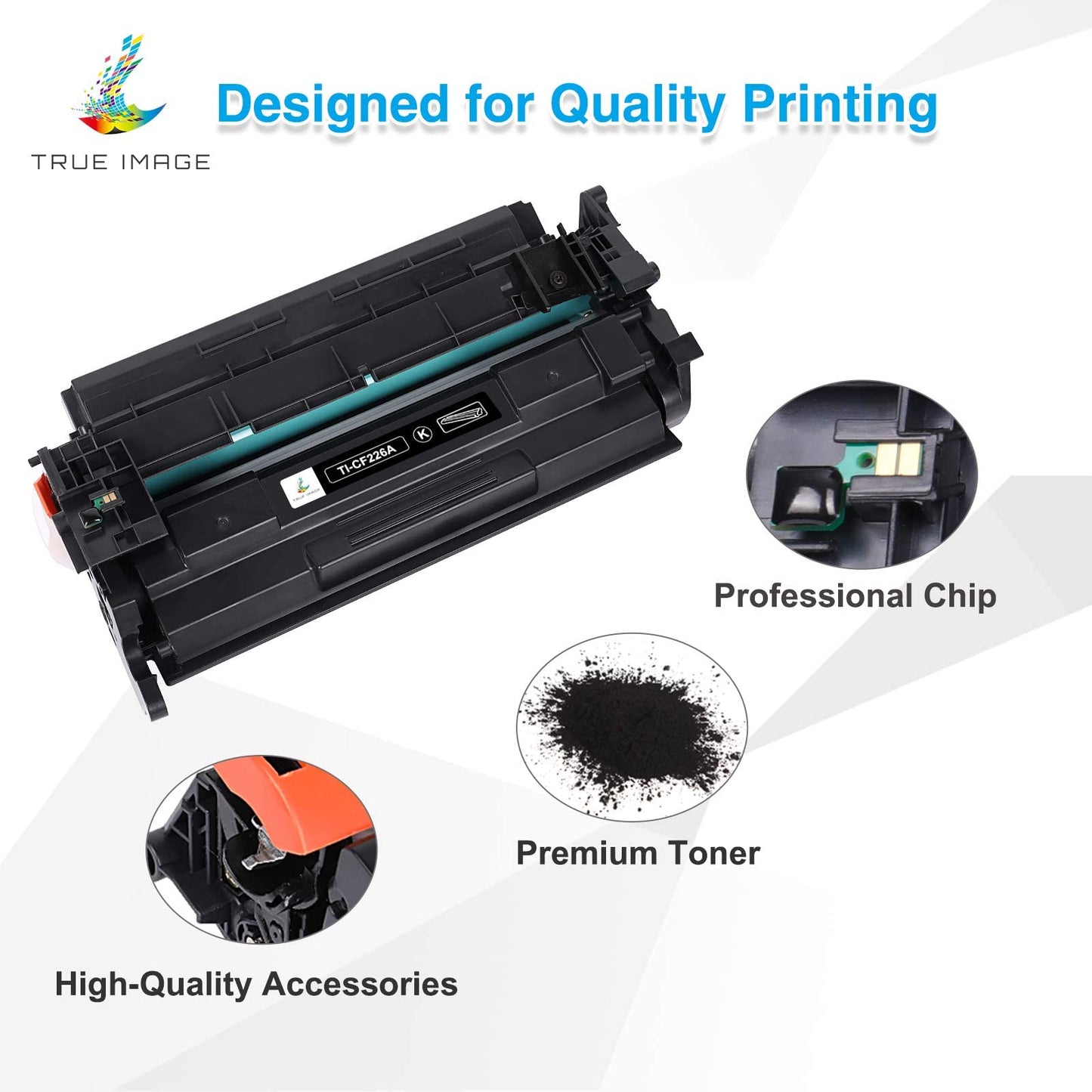 26A Toner Cartridge for HP Printer CF226A M426fdw Compatible for HP 26A Black Laserjet Toner Cartridge 26X CF226X M402n MFP M426fdw M402dn M402 M402dw M402dne M426fdn M426 M426dw Printer Ink 2 Pack