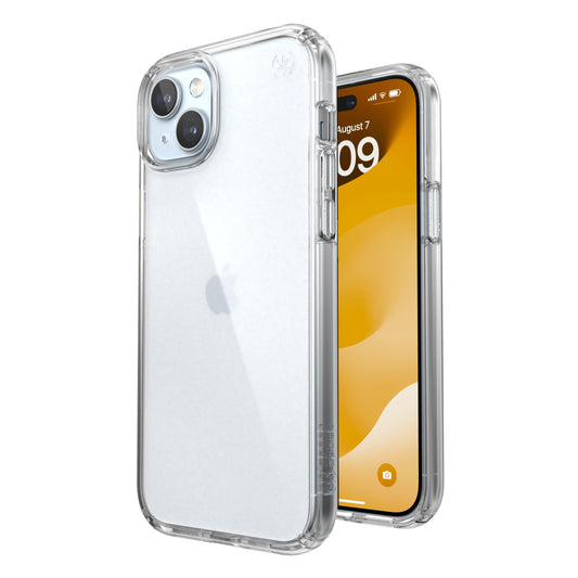 Speck Clear iPhone 15 Plus Case - Slim Phone Case iPhone 15 Plus - iPhone 15 Plus Phone Case, 6.7 inch - Compatible with, iPhone 14 Plus case - iPhone 14 Plus Phone Case - Presidio Clear/Clear