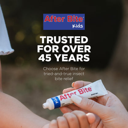 After Bite Kids - Bug Bite Itch Relief for Kids with Sodium Bicarbonate - Ideal for Mosquito Bites, Fire Ant Bites, Bees & More - Portable Cream Formula - 0.7 oz (4 Pack)