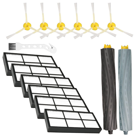 14 Pcs Filter Replacement Part For Roomba iRobot 805 880 891 890 985 980 960 Accessory Filters Roller Brush Replacement Parts Kit 800 900 Series 981 860