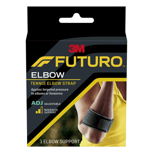 FUTURO Sport Tennis Elbow Support, Adjustable Elbow Brace for Golf Elbow, 1 ea