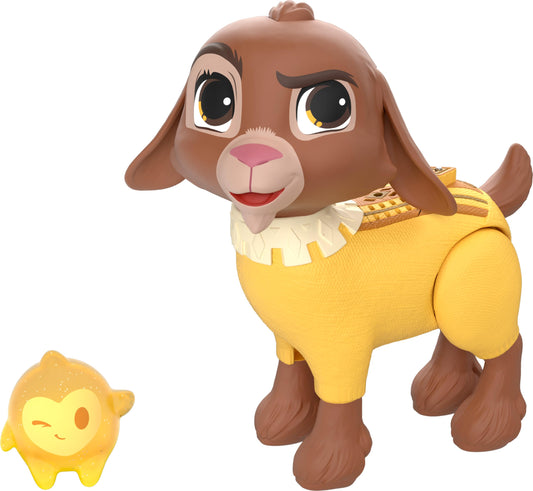 Mattel Disney Wish Dolls, Talking Valentino & Star Set, Goat Figure Speaks 10+ Sounds & English Phrases & Bends Back Legs, Inspired by The Movie