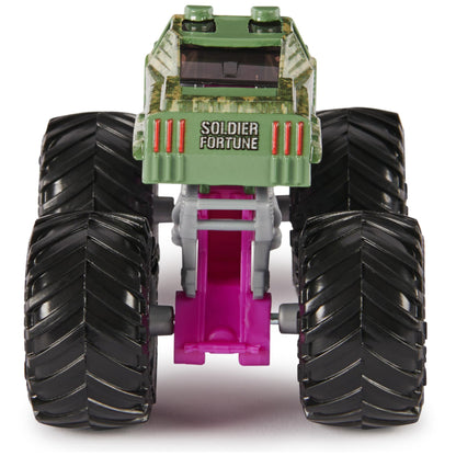Monster Jam, Official Soldier Fortune Monster Truck, Die-Cast Vehicle, 1:64 Scale, Kids Toys for Boys Ages 3 and up