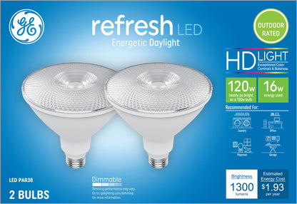 LED Refresh HD Light Bulbs, Daylight, 1300 Lumens, 16 Watt, 2-Pk.