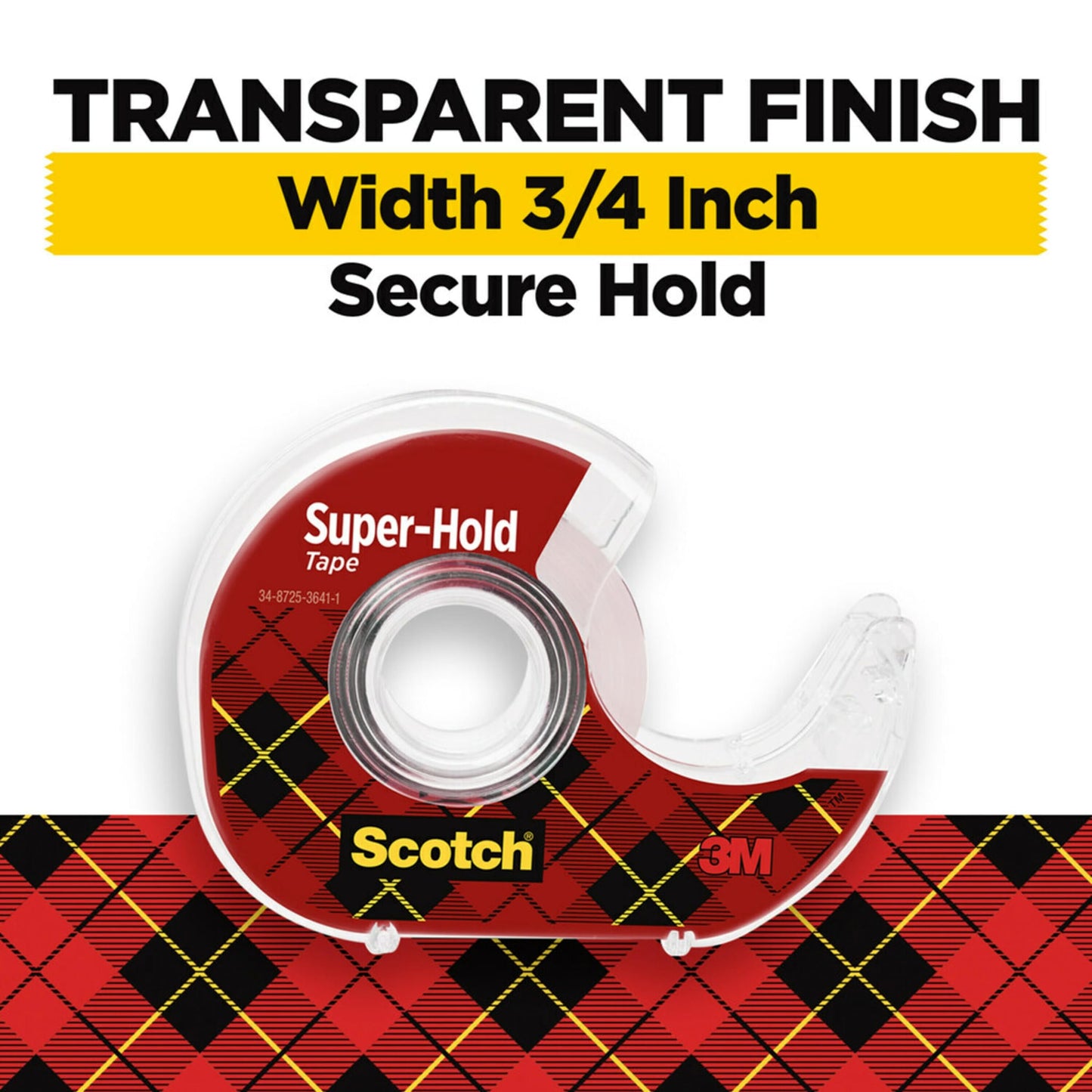 Scotch Super-Hold Tape, 3/4 in. x 800 in. per Roll, 10 Rolls