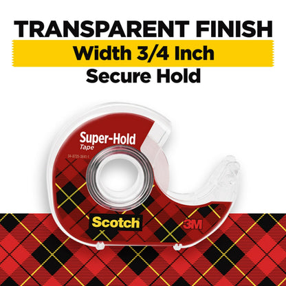 Scotch Super-Hold Tape, 3/4 in. x 800 in. per Roll, 10 Rolls