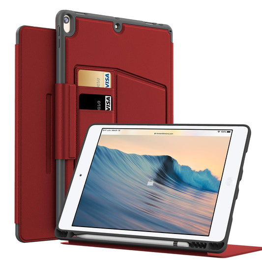 iPad Pro 10.5 Case,BeeFly Magnetic Stand Full Body Protective iPad Case 10.5 Red