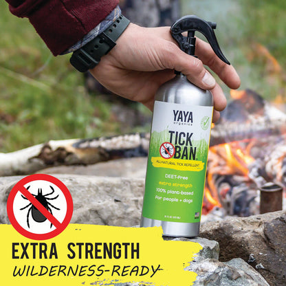 Yaya Organics Tick Ban All Natural Extra Strength Tick Repellent, 16 Oz