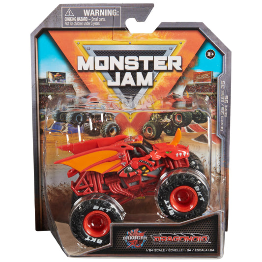 Monster Jam, Official Bakugan Dragonoid Monster Truck, Die-Cast Vehicle, 1:64 Scale, Kids Toys for Boys Ages 3 and up