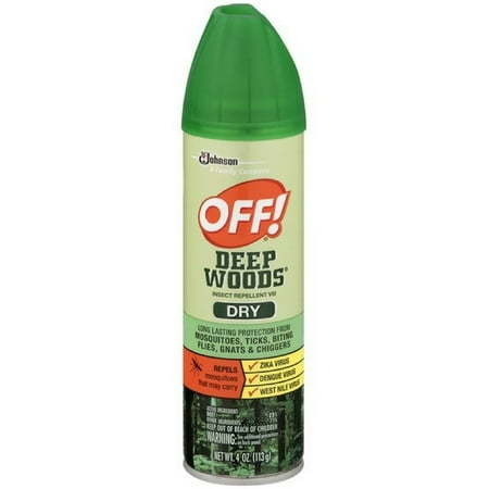 4 Pack - OFF! Deep Woods Dry Aerosol Spray Insect Repellent 4 oz
