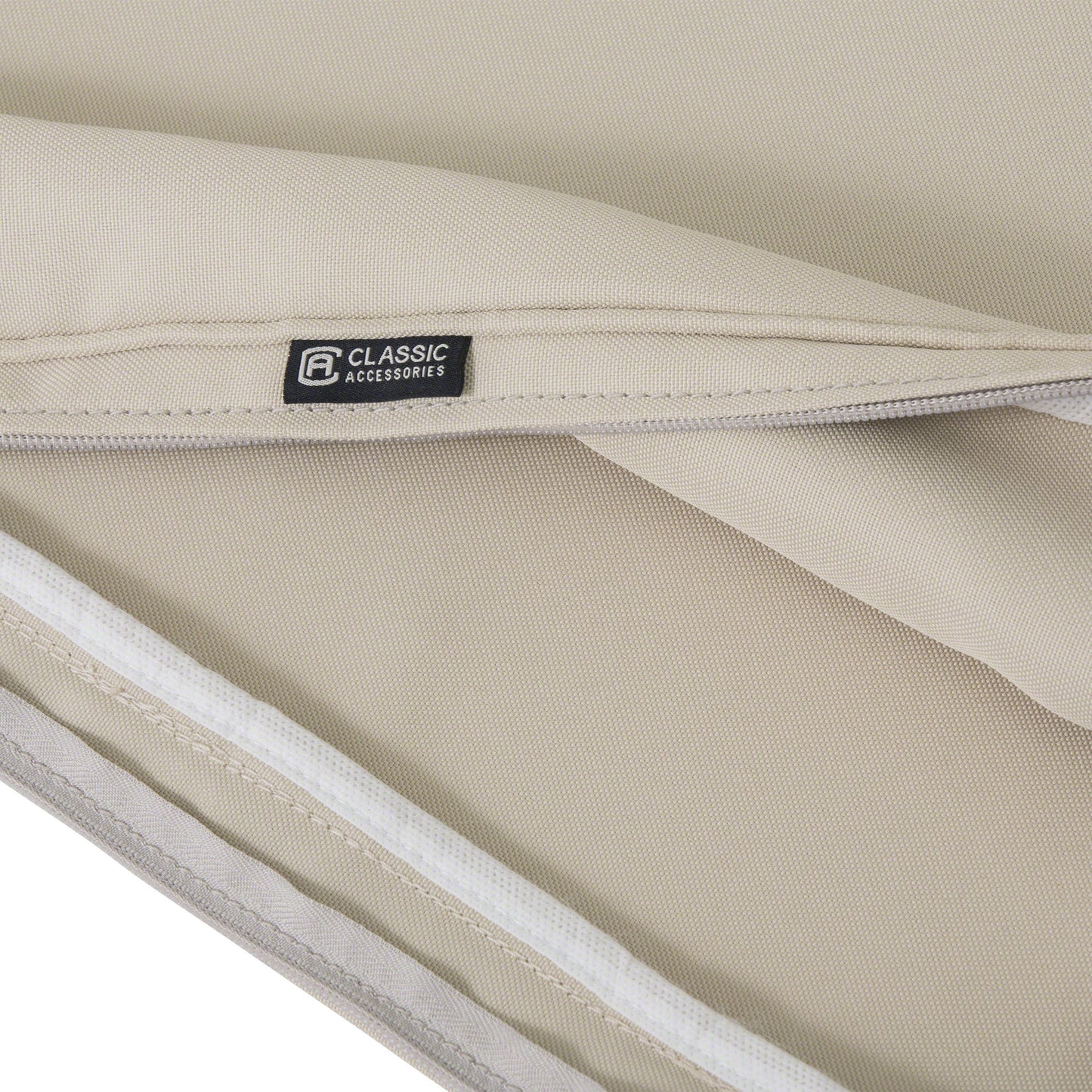 Classic Accessories Montlake FadeSafe Patio Lounge Back Cushion Slip Cover - 4" Thick - Heavy Duty Outdoor Patio Cushion with Water Resistant Backing, 21"W x 20âH x 4âT