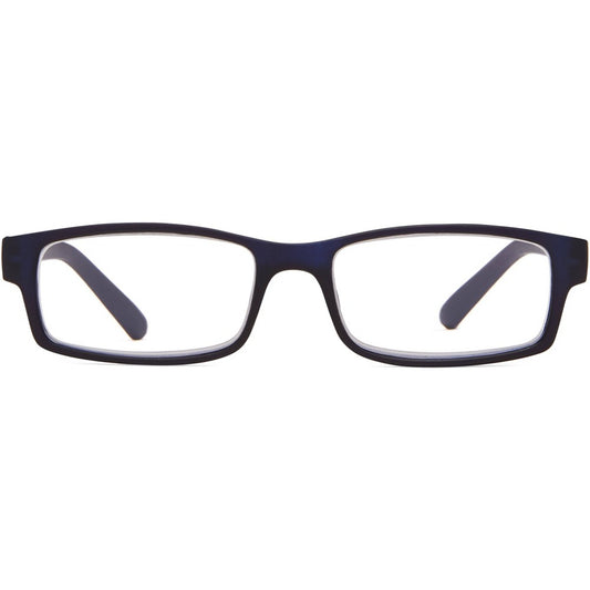 ICU Eyewear Los Angeles Rectangle Reading Glasses - Dark Blue +1.25